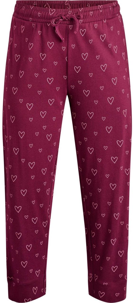 Zizzi Pyžamové nohavice 'Mtanji'  vínovo červená / biela