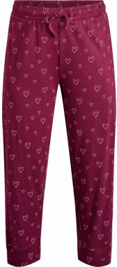 Zizzi Pyžamové nohavice 'Mtanji'  vínovo červená / biela