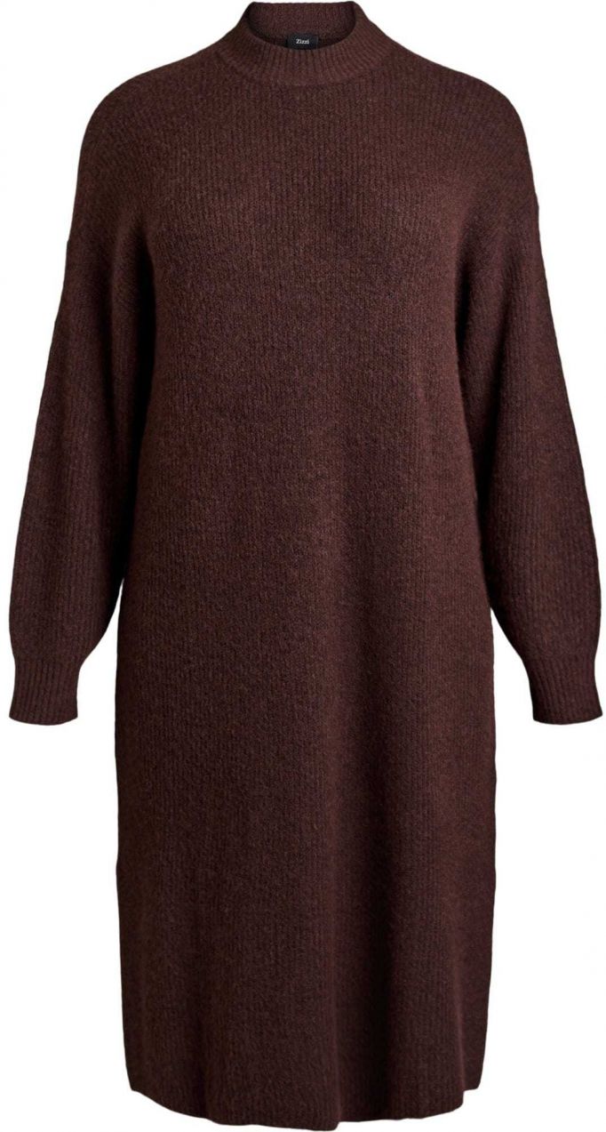 Zizzi Pletené šaty 'CAVILMA'  hnedá