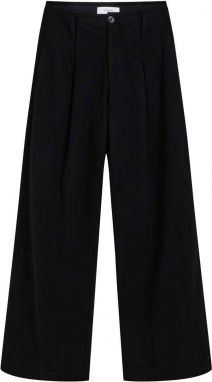 Scalpers Plisované nohavice  čierna