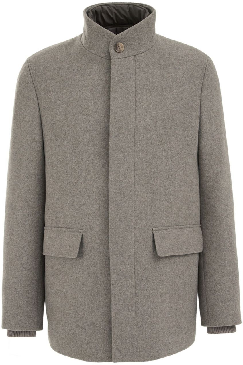 WE Fashion Zimná bunda  tmavošedá