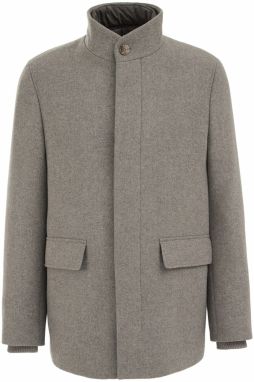 WE Fashion Zimná bunda  tmavošedá