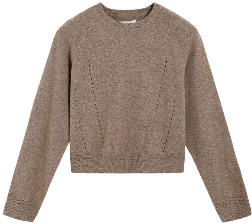 Scalpers Sveter 'Scmer R'  hnedá melírovaná