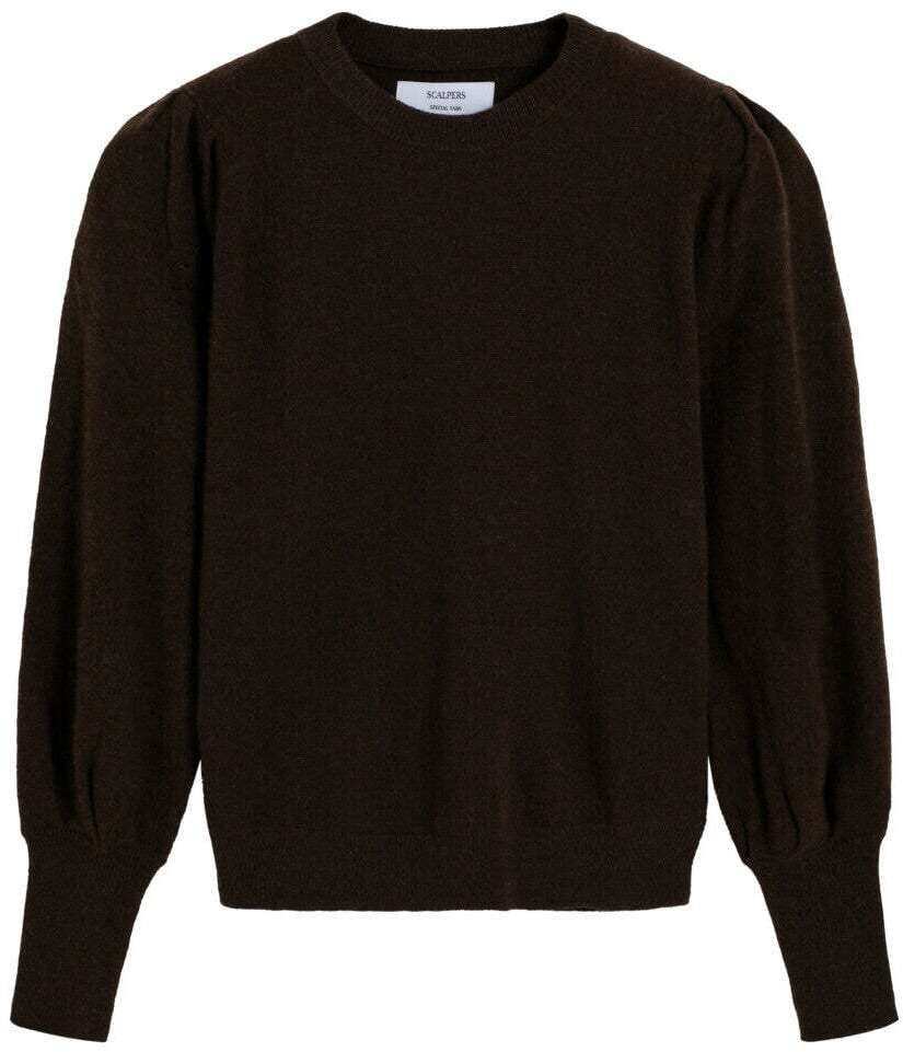 Scalpers Sveter 'Scjoyr'  tmavohnedá
