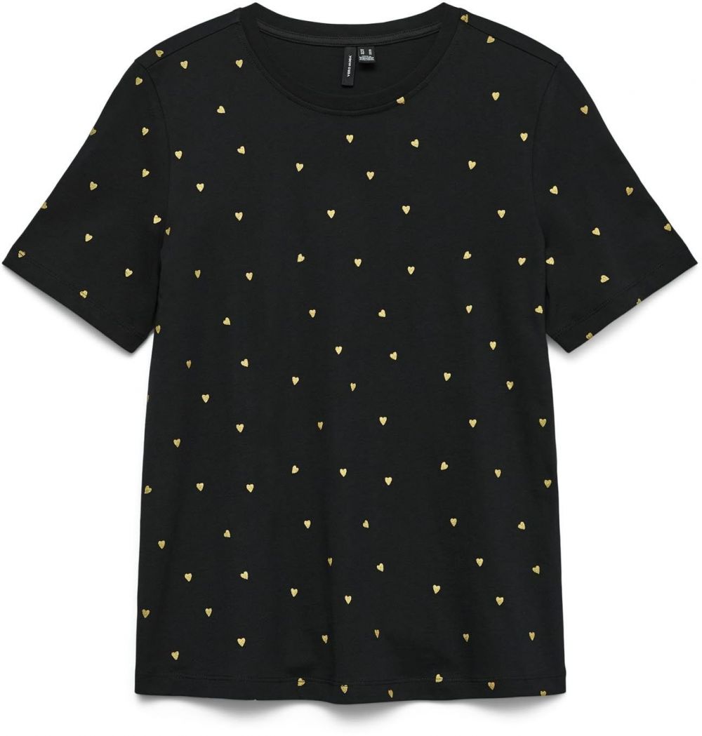 VERO MODA Tričko 'VMPAULINA'  zlatá / čierna