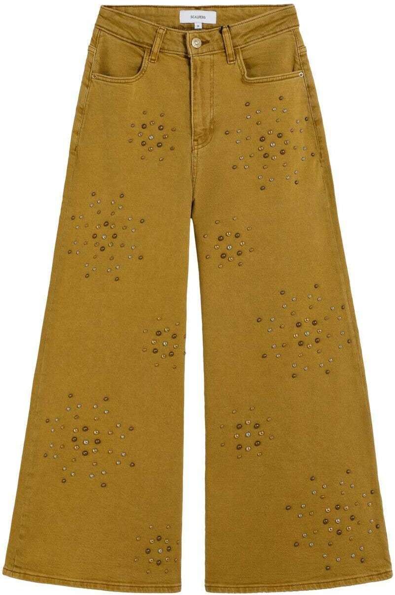 Scalpers Džínsy ' '  žltá / horčicová