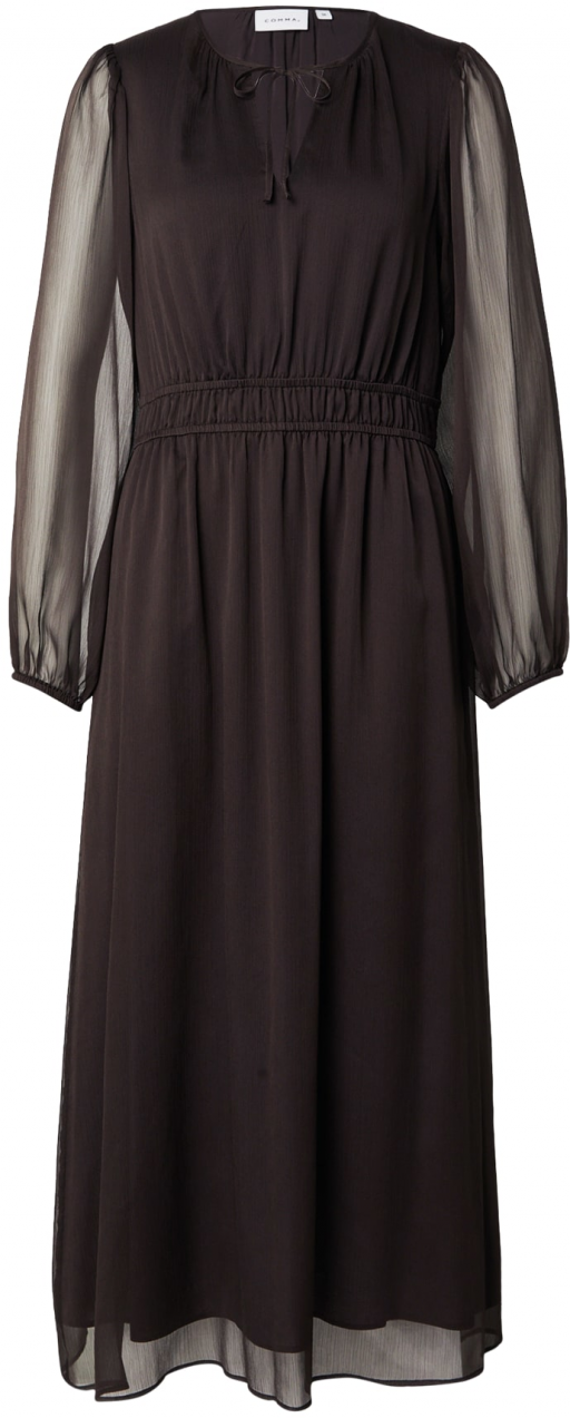 COMMA Šaty  tmavohnedá
