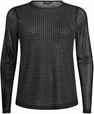 Zizzi Tričko 'Mdina'  čierna / biela