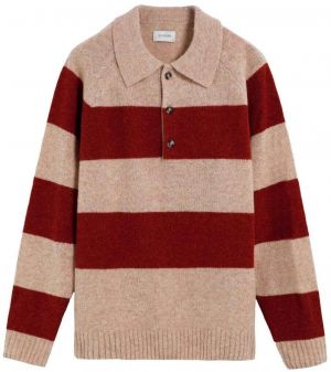 Scalpers Sveter  oranžová melírovaná / červená