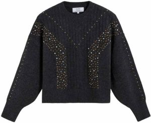 Scalpers Sveter  bronzová / tmavosivá / strieborná