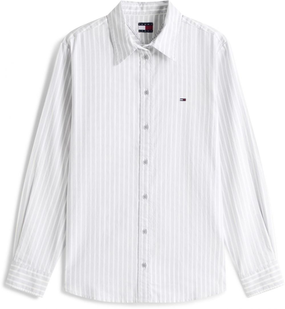 Tommy Jeans Blúzka  pastelovo modrá / biela