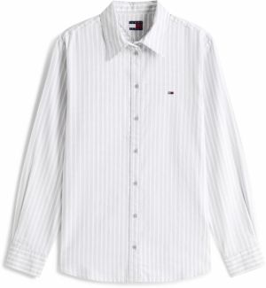 Tommy Jeans Blúzka  pastelovo modrá / biela