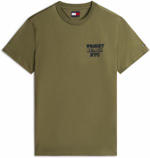 Tommy Jeans Tričko  námornícka modrá / olivová