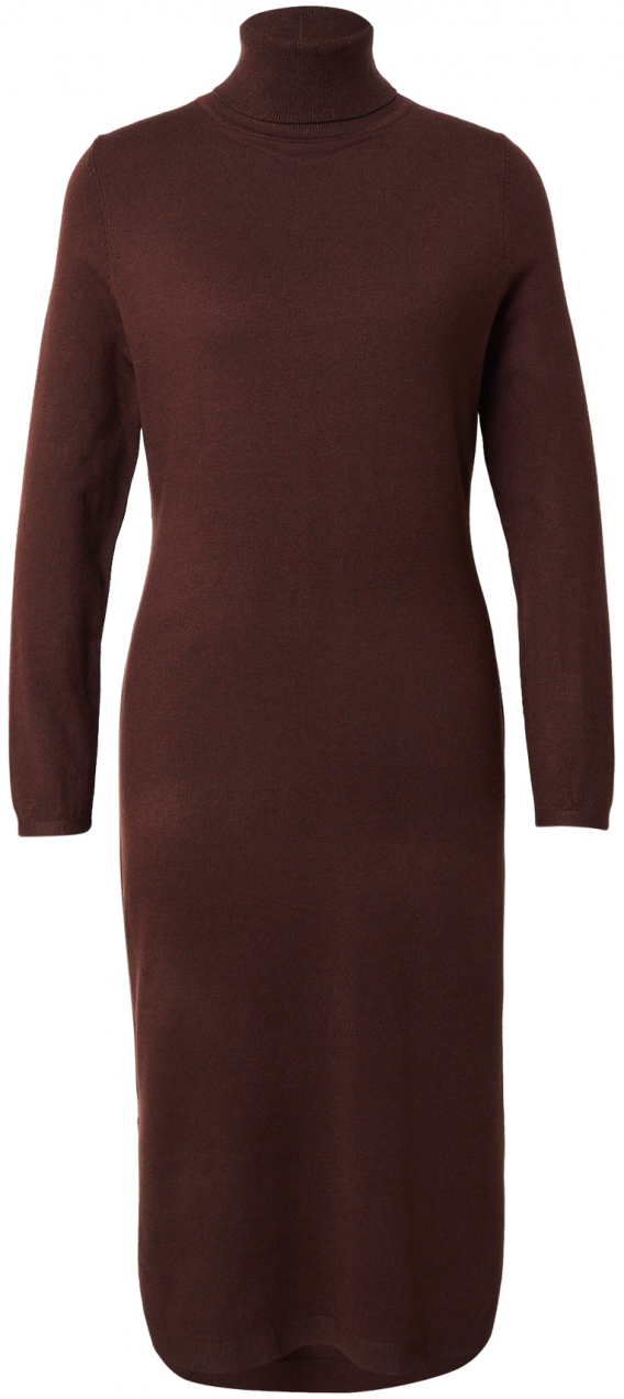 s.Oliver Pletené šaty  tmavohnedá
