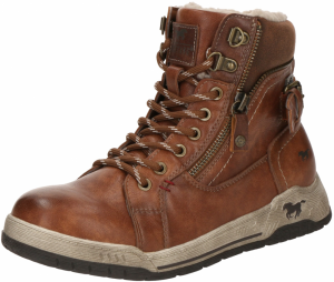 MUSTANG Šnurovacie členkové čižmy  koňaková