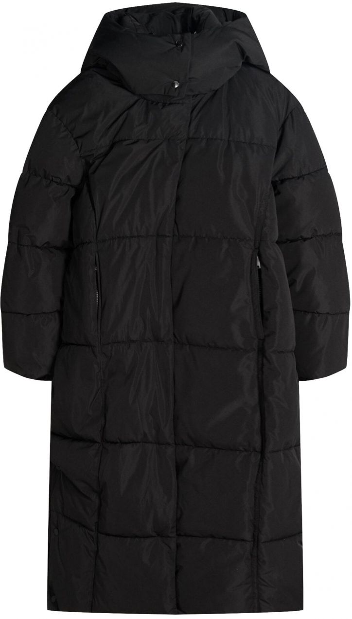 Bershka Zimný kabát  čierna