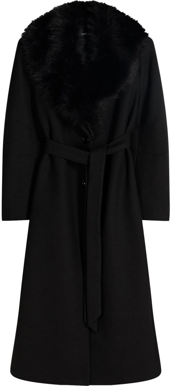 Bershka Zimný kabát 'BLOBER-H'  čierna