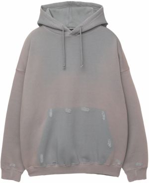 Pull&Bear Mikina  čadičová / sivá melírovaná