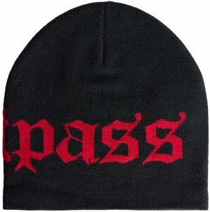 Bershka Čiapky 'FASTPASS'  červená / čierna