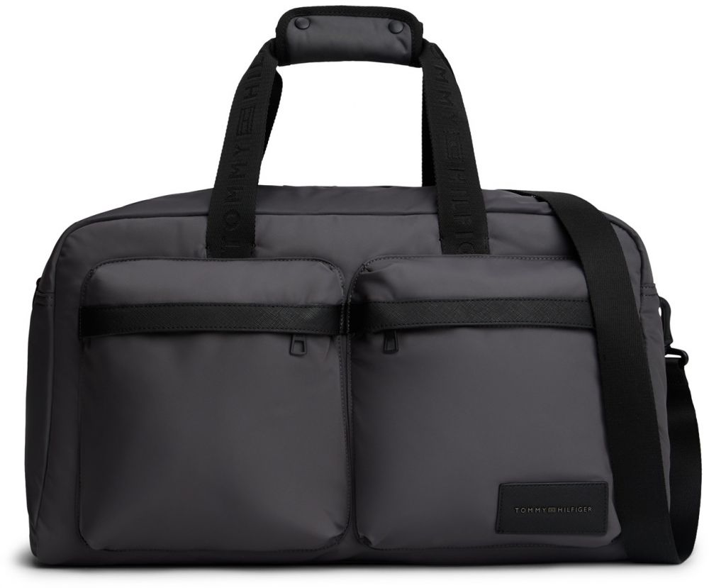 TOMMY HILFIGER Cestovná taška  tmavosivá / čierna