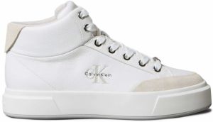 Calvin Klein Jeans Členkové tenisky  svetlobéžová / čierna / biela