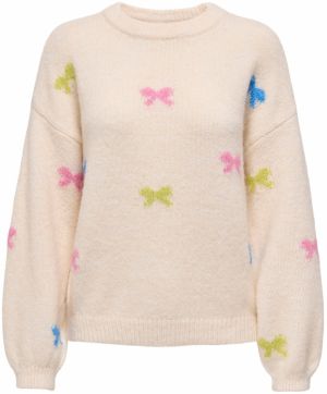 ONLY Sveter 'ONLBRUNHILDA'  azúrová / kiwi / svetloružová / biela ako vlna