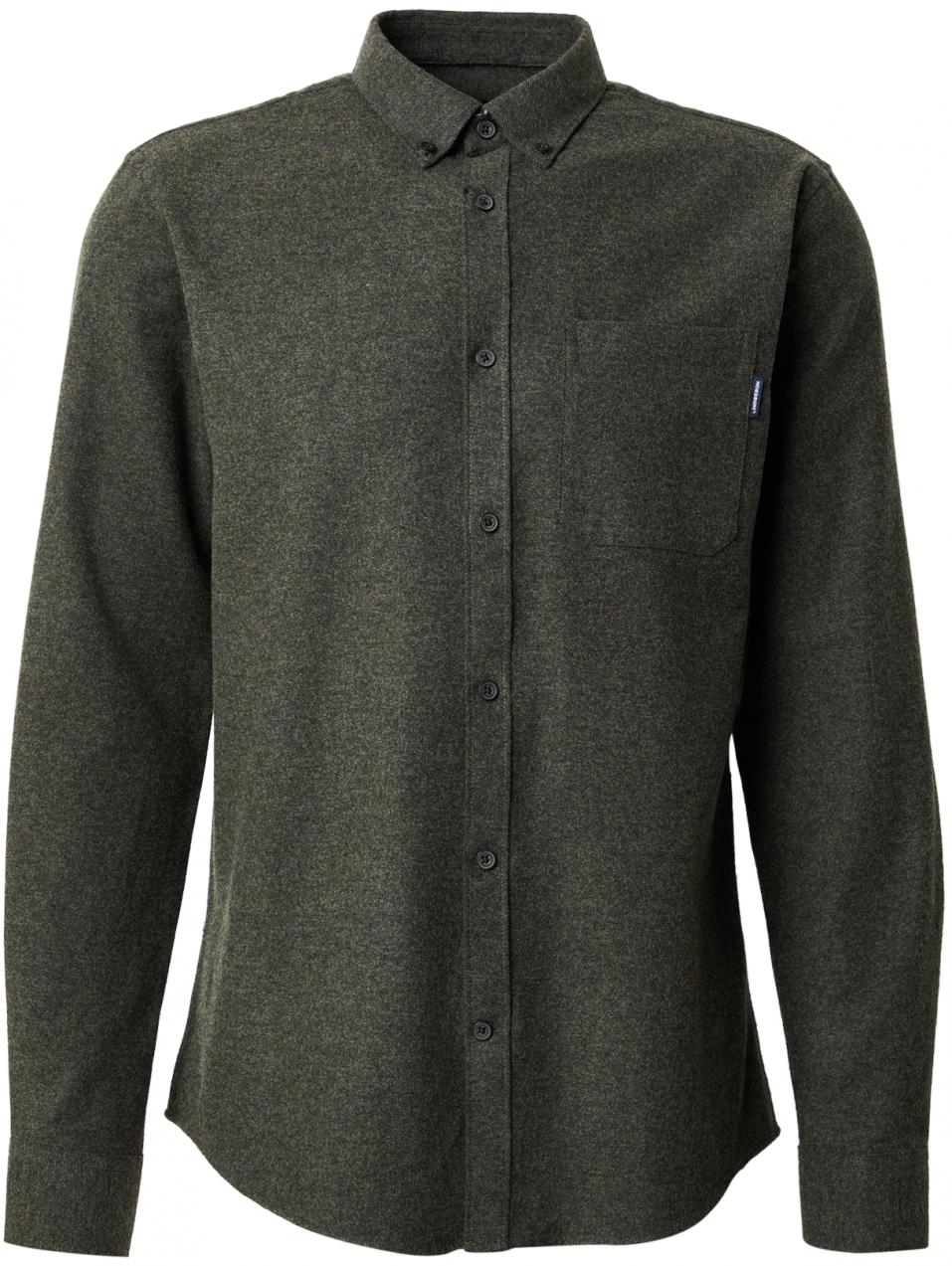 Lindbergh Košeľa 'Brushed'  olivová