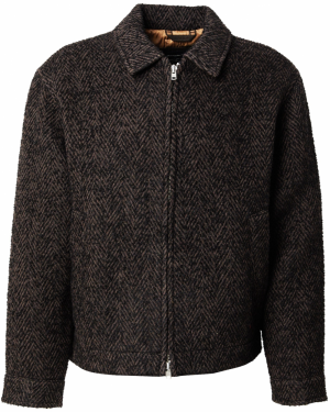 Abercrombie & Fitch Prechodná bunda  hnedá / čierna