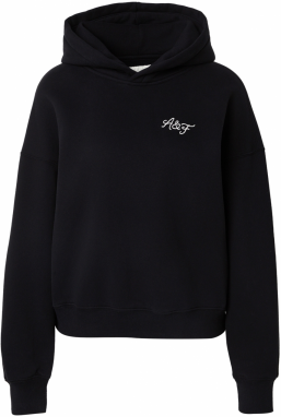 Abercrombie & Fitch Mikina 'SUNDAY'  čierna / biela