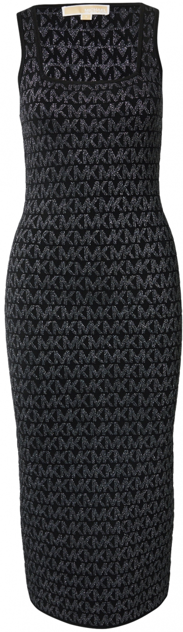 MICHAEL Michael Kors Šaty  čierna / strieborná
