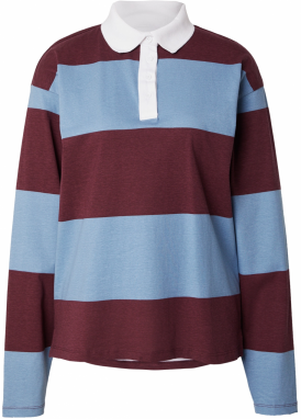 studioselect Tričko 'Elain'  nebesky modrá / tmavočervená / biela