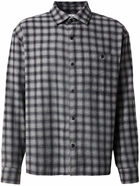 GAP Košeľa  sivá / tmavošedá / čierna