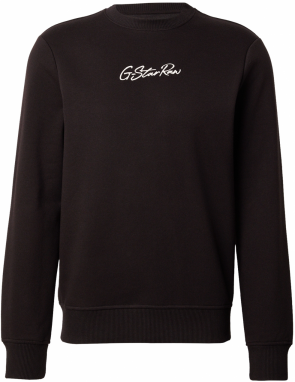 G-STAR Mikina 'Autograph'  čierna / biela