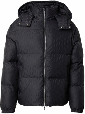 Karl Lagerfeld Zimná bunda  antracitová / čierna