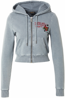 Ed Hardy Tepláková bunda  žltá / sivá / červená / čierna