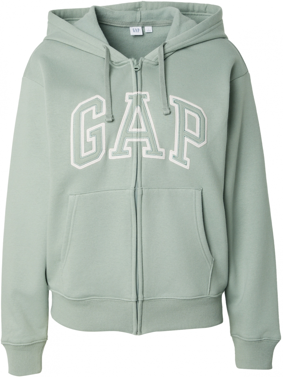 GAP Tepláková bunda 'HERITAGE'  mätová / biela