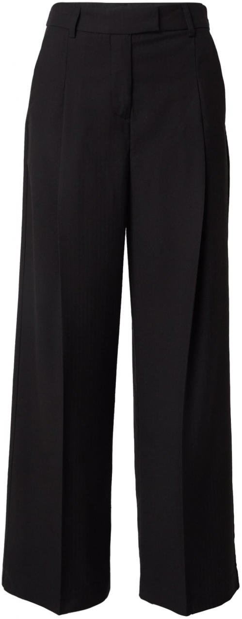 MSCH COPENHAGEN Plisované nohavice 'Machella'  čierna