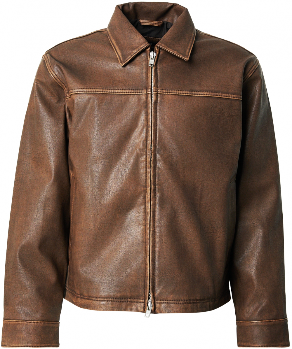 Abercrombie & Fitch Prechodná bunda  hnedá