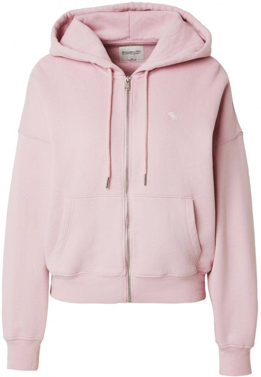 Abercrombie & Fitch Tepláková bunda 'ICON SUNDAY'  ružová