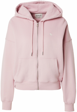 Abercrombie & Fitch Tepláková bunda 'ICON SUNDAY'  ružová