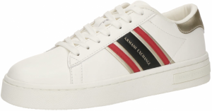 ARMANI EXCHANGE Nízke tenisky 'LONDON'  jasne červená / čierna / šedobiela