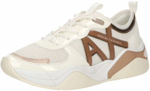 ARMANI EXCHANGE Nízke tenisky  hnedá / šedobiela