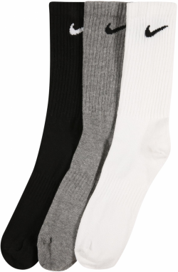 Nike Sportswear Ponožky 'EVERYDAY'  sivá melírovaná / čierna / biela