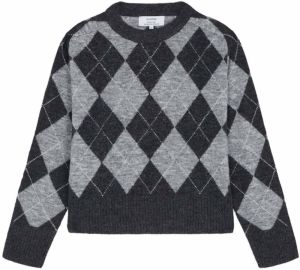 Scalpers Sveter 'Rombo'  sivá / čierna