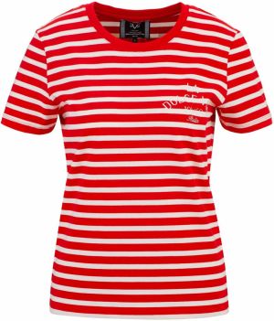 19V69 ITALIA Tričko 'Bella Marina'  zlatá žltá / červená / vínovo červená / biela