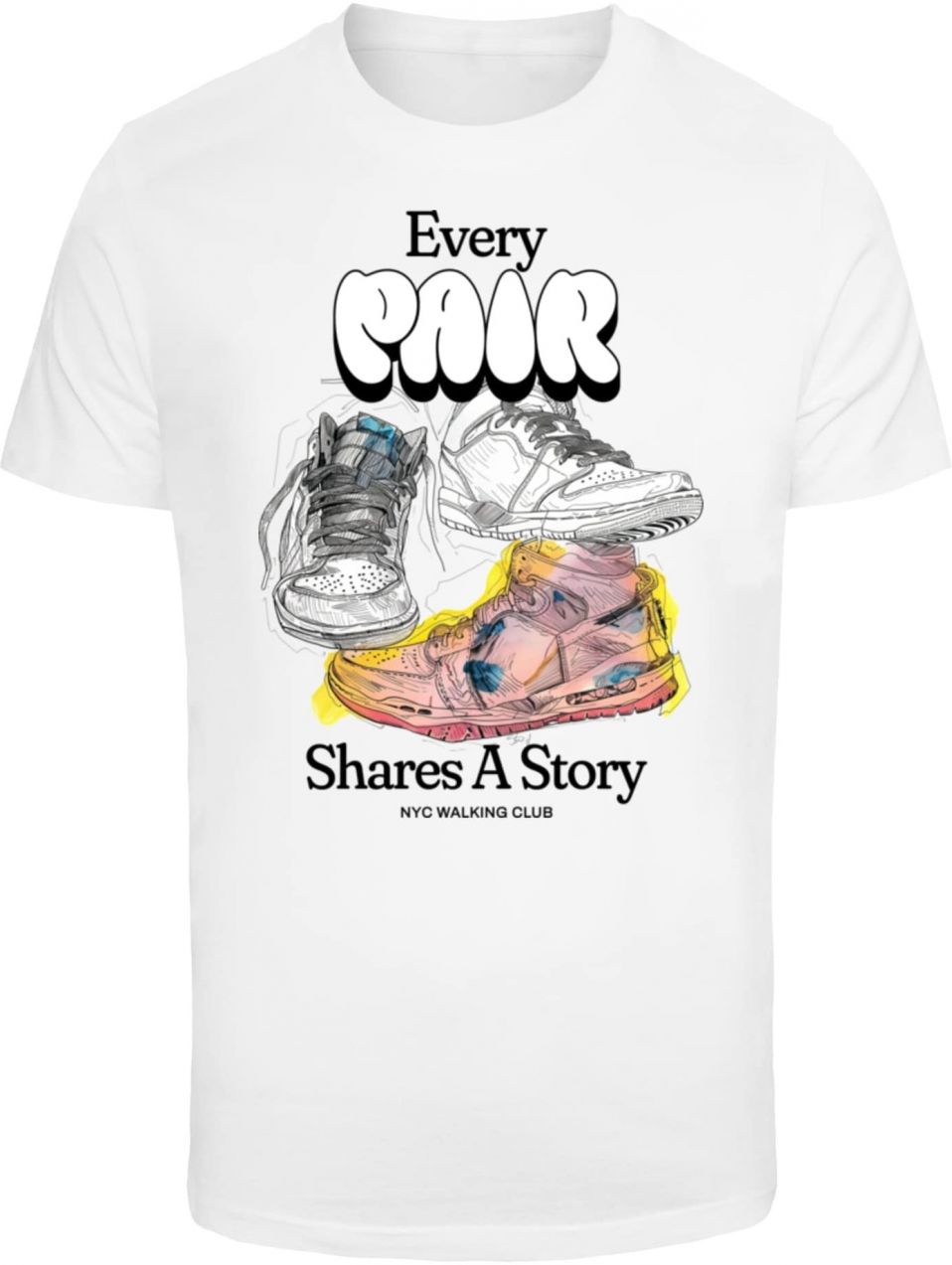 Mister Tee Tričko 'Story'  zmiešané farby / biela