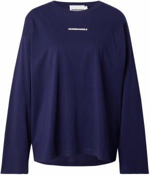 ARMEDANGELS Tričko 'FIETAA DIFFERENCE'  námornícka modrá / biela