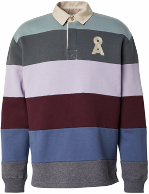 ARMEDANGELS Mikina 'AADRU'  béžová / nefritová / orgovánová / farba lesného ovocia