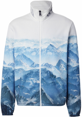 NAPAPIJRI Tepláková bunda 'DUNNERN'  modrá / tmavomodrá / sivá / biela