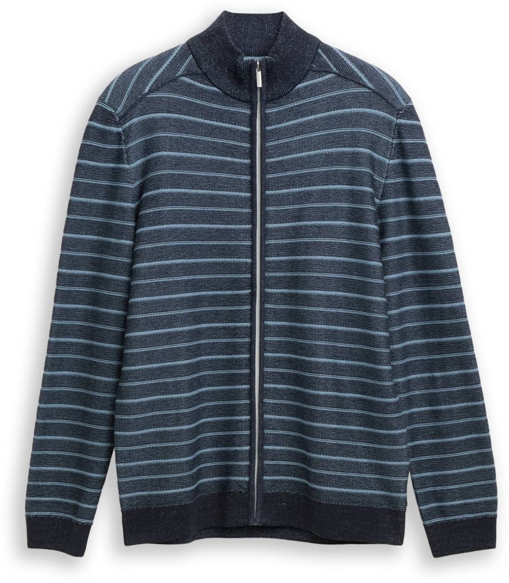 TOM TAILOR Kardigán  modrá / tmavomodrá